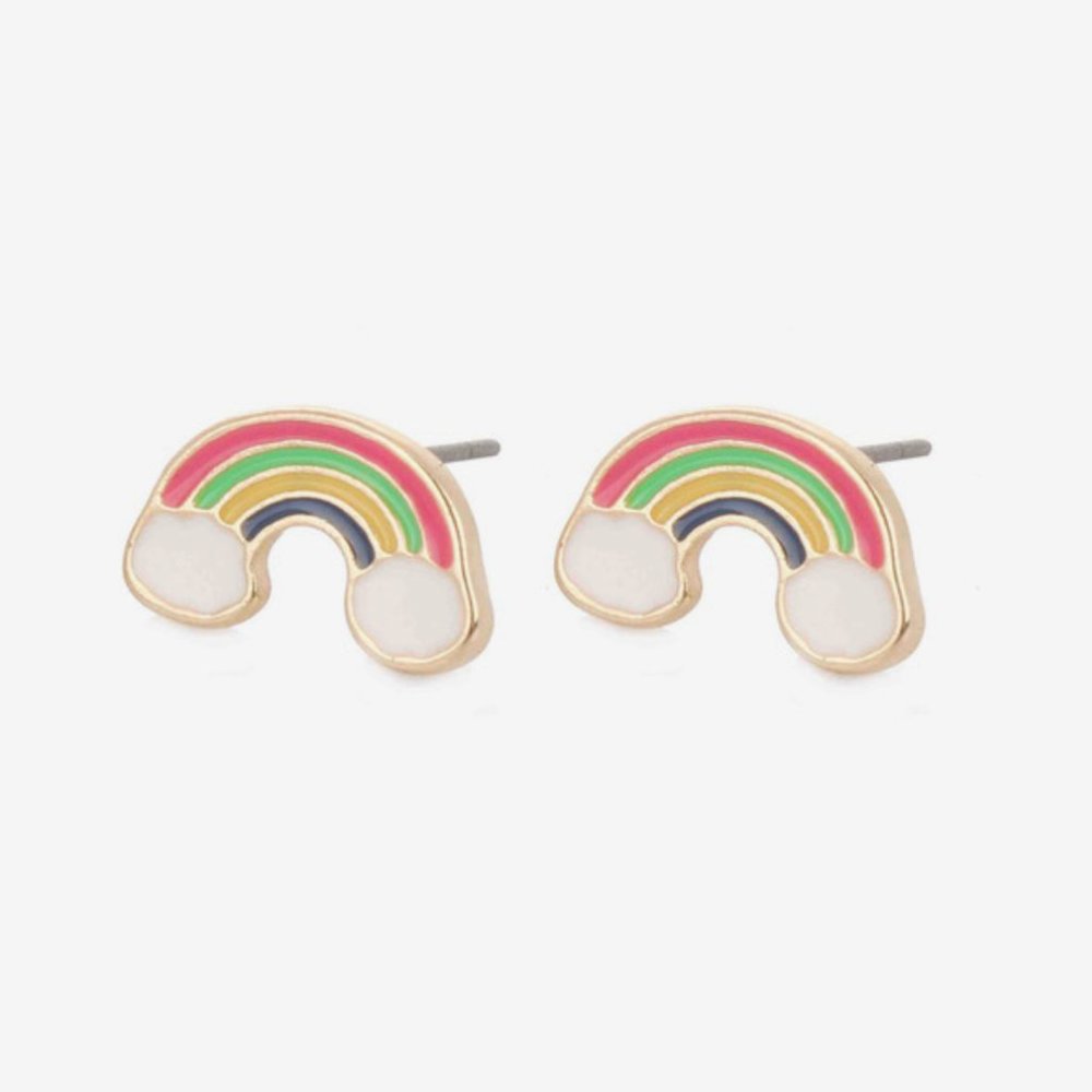 EarFleek Rainbow Cloud Stud Earrings